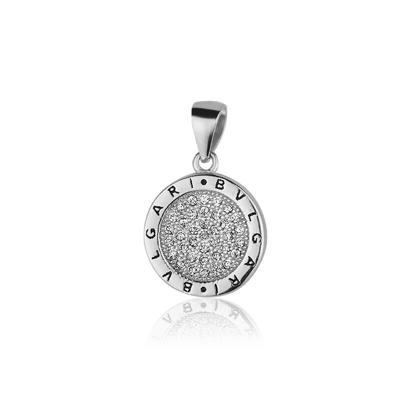 Серебряный подвес с фианитами 027961 детальное изображение ювелирного изделия Серебряные подвески со вставками