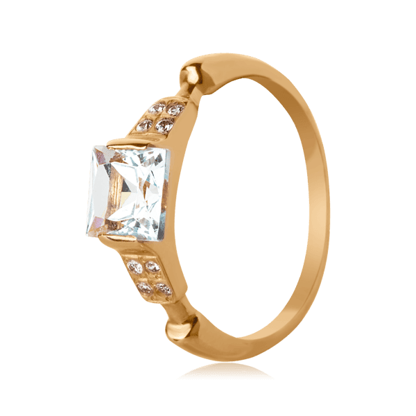 Золотое кольцо с топазом 