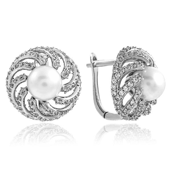 Круглые золотые серьги классические Жемчужина 036676 детальное изображение ювелирного изделия Золотые серьги Круглые золотые серьги классические Жемчужина 036676 детальное изображение ювелирного изделия Золотые серьги