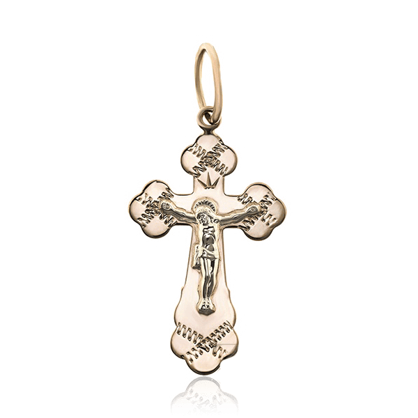Золотой крестик с Распятием 028779 детальное изображение ювелирного изделия Золотые крестики православные Золотой крестик с Распятием 028779 детальное изображение ювелирного изделия Золотые крестики православные