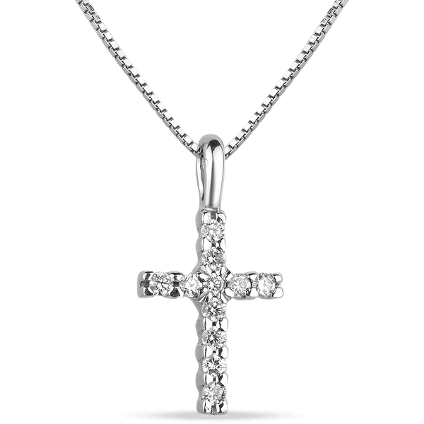 Колье (цепочка и подвески) из белого золота крестик с бриллиантами 038890 детальное изображение ювелирного изделия Золотое колье с бриллиантами Колье (цепочка и подвески) из белого золота крестик с бриллиантами 038890 детальное изображение ювелирного изделия Золотое колье с бриллиантами