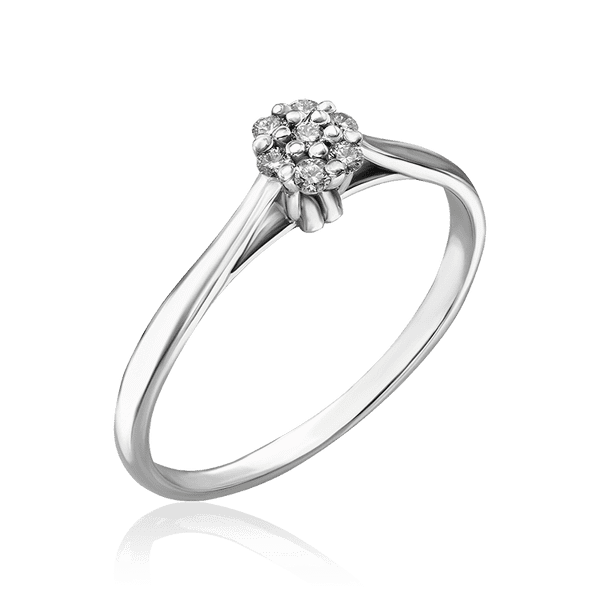 Бриллиантовое кольцо из белого золота 035162 детальное изображение ювелирного изделия Золотые кольца Бриллиантовое кольцо из белого золота 035162 детальное изображение ювелирного изделия Золотые кольца