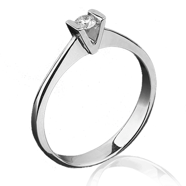 Кольцо из белого золота с бриллиантом 1017/1 детальное изображение ювелирного изделия Золотые кольца для помолвки с бриллиантом Кольцо из белого золота с бриллиантом 1017/1 детальное изображение ювелирного изделия Золотые кольца для помолвки с бриллиантом