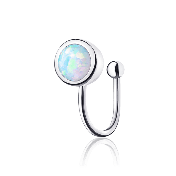 Серебряная серьга кафа с опалом 036383 детальное изображение ювелирного изделия Серебряные серьги с камнями Серебряная серьга кафа с опалом 036383 детальное изображение ювелирного изделия Серебряные серьги с камнями