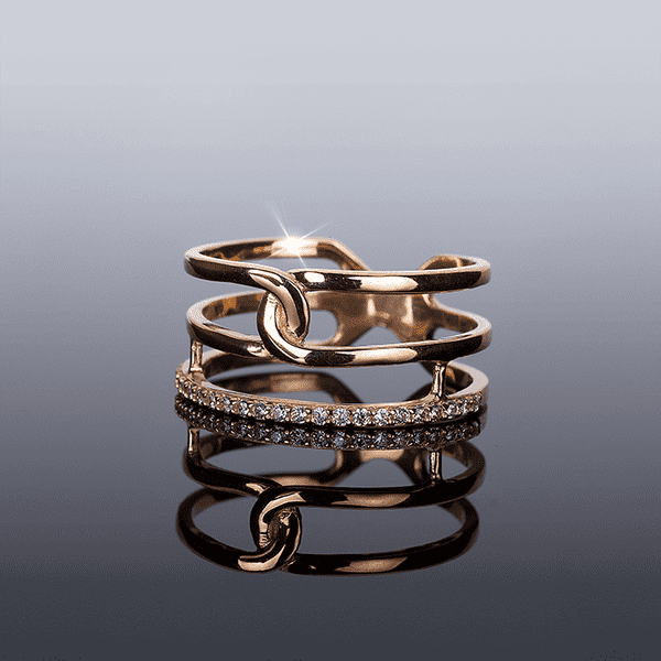 золотое кольцо с тройнім ободком золотое кольцо с тройнім ободком