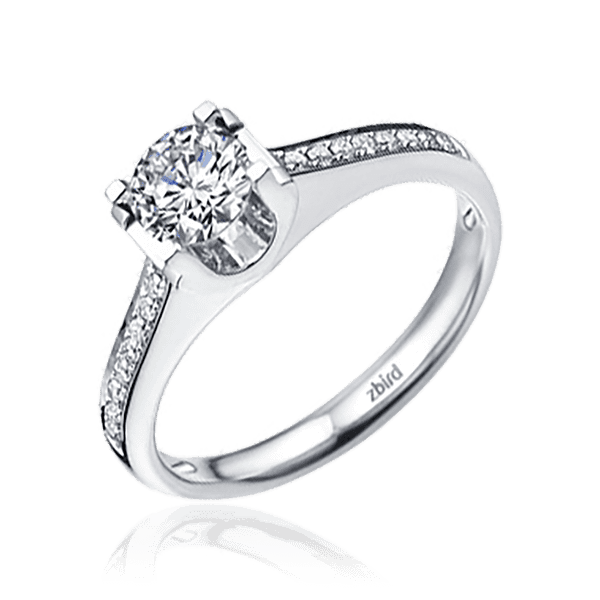 Золотое помолвочное кольцо с бриллиантами 030988 детальное изображение ювелирного изделия Золотые кольца Золотое помолвочное кольцо с бриллиантами 030988 детальное изображение ювелирного изделия Золотые кольца