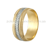 обзорное фото Золотое обручальное кольцо К10165  Золотые обручальные кольца с алмазной гранью