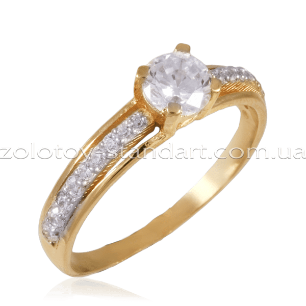 Золотое кольцо с фианитом 11959 купить Золотое кольцо с фианитом 11959 купить