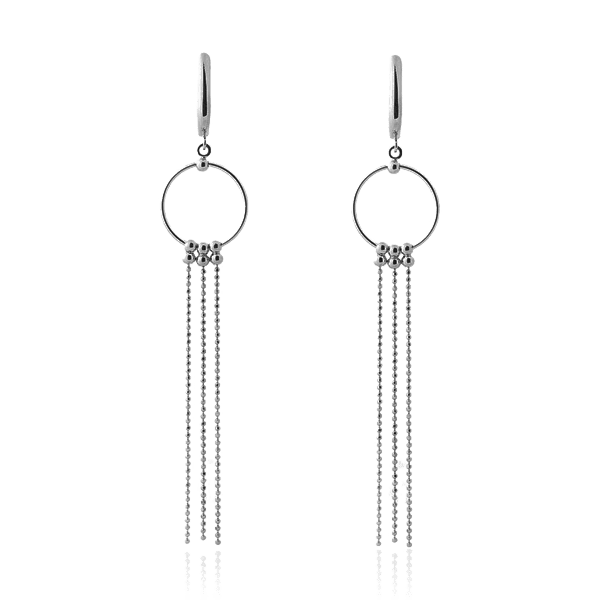 Золотые серьги цепочки 029176 детальное изображение ювелирного изделия Золотые серьги без вставок Золотые серьги цепочки 029176 детальное изображение ювелирного изделия Золотые серьги без вставок