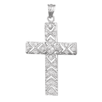 обзорное фото Серебряный крестик П2Ф/470  Серебряные подвески крестики