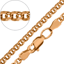 обзорное фото Браслет Бисмарк из красного золота литой без вставок 027869 Золотой браслет Бисмарк обзорное фото Браслет Бисмарк из красного золота литой без вставок 027869  Золотой браслет Бисмарк