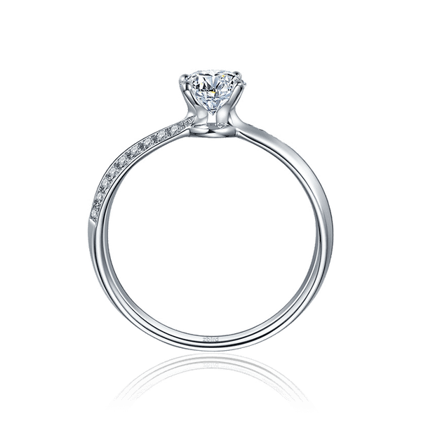 кольцо с бриллиантами в белом золоте кольцо с бриллиантами в белом золоте