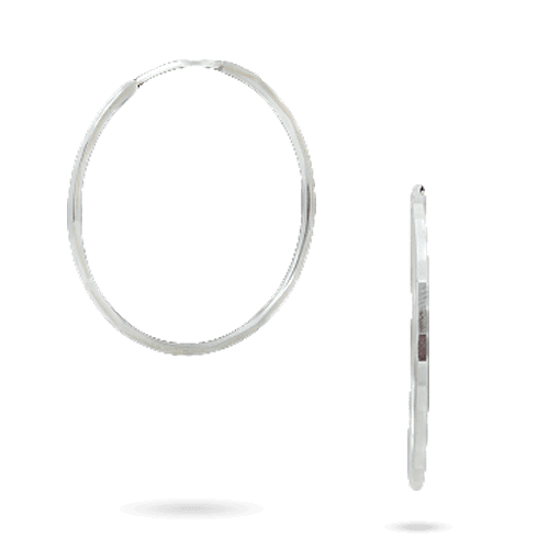 Серебряные серьги кольца 85004 детальное изображение ювелирного изделия Серебряные серьги без вставок Серебряные серьги кольца 85004 детальное изображение ювелирного изделия Серебряные серьги без вставок