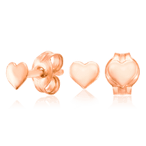 обзорное фото Миниатюрные золотые серьги Сердце 033772 Золотые серьги обзорное фото Миниатюрные золотые серьги Сердце 033772  Золотые серьги