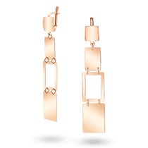 обзорное фото Золотые серьги подвески 029120 Золотые серьги без вставок обзорное фото Золотые серьги подвески 029120  Золотые серьги без вставок