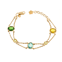 обзорное фото Браслет из желтого золота 893023 Золотые браслеты с цирконием (фианитами) обзорное фото Браслет из желтого золота 893023  Золотые браслеты с цирконием (фианитами)