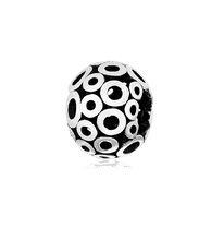 обзорное фото Серебряный подвес-шарм Ажурные шарики 026405  Серебряные подвесы-шармы (бусины)