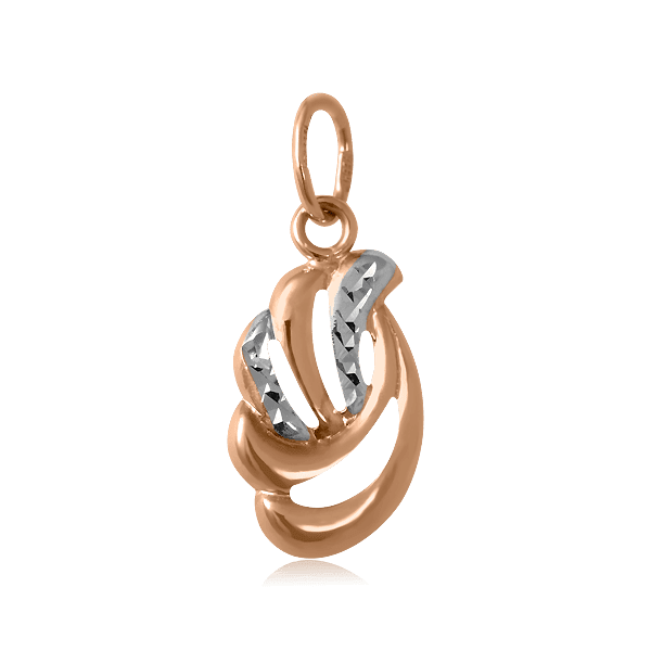 Золотой кулон без вставок с алмазной гранью 024359 детальное изображение ювелирного изделия Золотые подвески без камней Золотой кулон без вставок с алмазной гранью 024359 детальное изображение ювелирного изделия Золотые подвески без камней