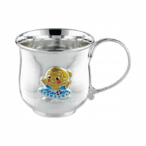обзорное фото Серебряная чашка 2,8,0157  Серебряные детские чашки