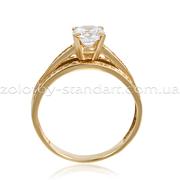 Золотое кольцо с цирконием 1429 купить