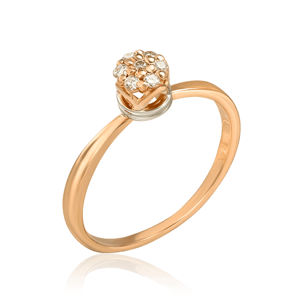 Кольцо для помолвки с бриллиантами в изысканном дизайне 035161 детальное изображение ювелирного изделия Золотые кольца Кольцо для помолвки с бриллиантами в изысканном дизайне 035161 детальное изображение ювелирного изделия Золотые кольца