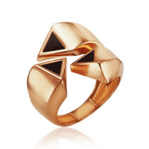 обзорное фото Золотое кольцо с агатом 030035  Золотые кольца с агатом