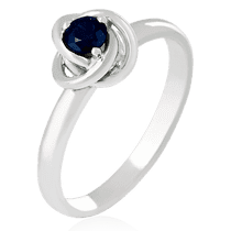 оглядове фото Золота каблучка з сапфіром 023793