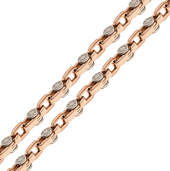 Мужская цепь в комбинированном золоте 038615 детальное изображение ювелирного изделия Золотые цепочки мужские Мужская цепь в комбинированном золоте 038615 детальное изображение ювелирного изделия Золотые цепочки мужские