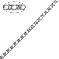обзорное фото Серебряная цепочка Рембо 10501  Серебряные цепочки