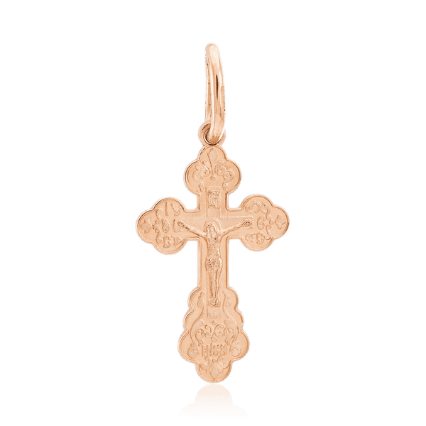 Золотий хрестик православний Розп'яття 036527 детальне зображення ювелірного виробу Золотий хрестик православний Розп'яття 036527 детальне зображення ювелірного виробу