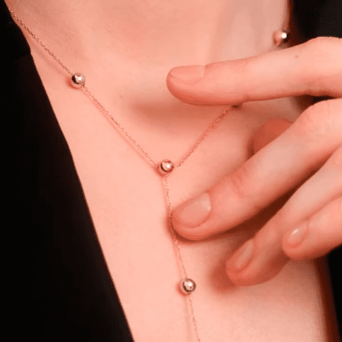 колье галстук с шариками колье галстук с шариками