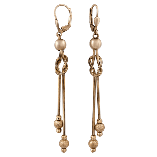 Золотые серьги 80106 детальное изображение ювелирного изделия Золотые серьги подвески