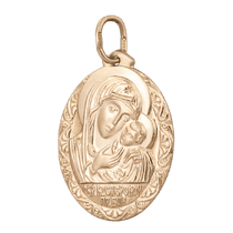 обзорное фото Золотая иконка Божией Матери Касперовская 1,4,0277 Золотые подвески иконки обзорное фото Золотая иконка Божией Матери Касперовская 1,4,0277  Золотые подвески иконки