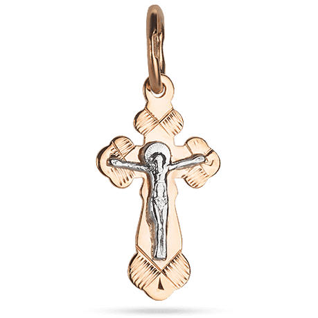 Золотой крестик с Распятием 029711 детальное изображение ювелирного изделия Детский золотой крестик Золотой крестик с Распятием 029711 детальное изображение ювелирного изделия Детский золотой крестик