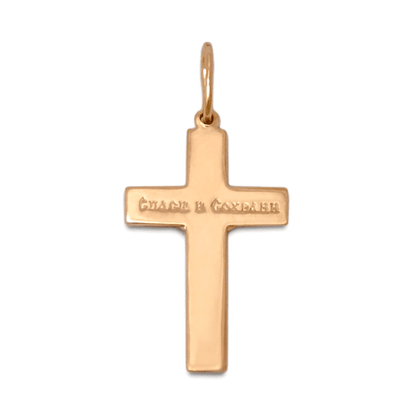 Золотий хрестик з розп'яттям 031876 детальне зображення ювелірного виробу Золотий хрестик з розп'яттям 031876 детальне зображення ювелірного виробу