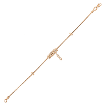 обзорное фото Браслет Тонда (Снейк) золотой с подвесками шармами знак Бесконечности 037030 Золотые браслеты обзорное фото Браслет Тонда (Снейк) золотой с подвесками шармами знак Бесконечности 037030  Золотые браслеты