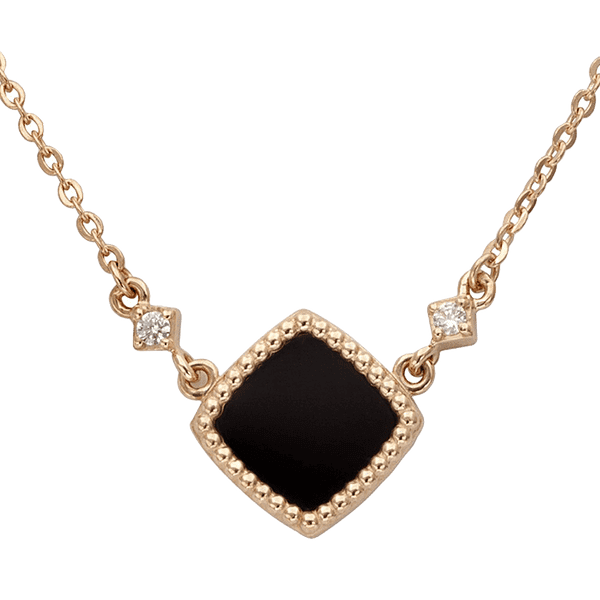 Золотое колье на шею с агатом и фианитами Эльвира 034107 детальное изображение ювелирного изделия Золотое колье Золотое колье на шею с агатом и фианитами Эльвира 034107 детальное изображение ювелирного изделия Золотое колье