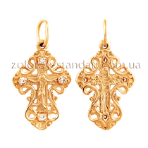 обзорное фото Золотой крестик 1,4,0782 Золотые крестики обзорное фото Золотой крестик 1,4,0782  Золотые крестики