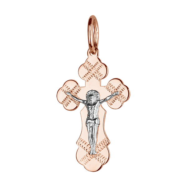 Золотий хрестик з розп'яттям 037789 детальне зображення ювелірного виробу
