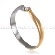 обзорное фото Золотое кольцо с бриллиантом s10274 Золотые кольца для помолвки с бриллиантом обзорное фото Золотое кольцо с бриллиантом s10274  Золотые кольца для помолвки с бриллиантом