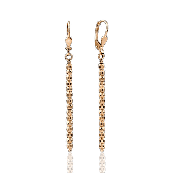 Золотые серьги Торжество 031842 детальное изображение ювелирного изделия Золотые серьги без вставок Золотые серьги Торжество 031842 детальное изображение ювелирного изделия Золотые серьги без вставок