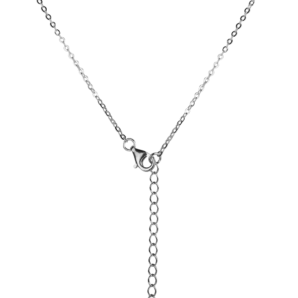Серебряное колье с фианитом