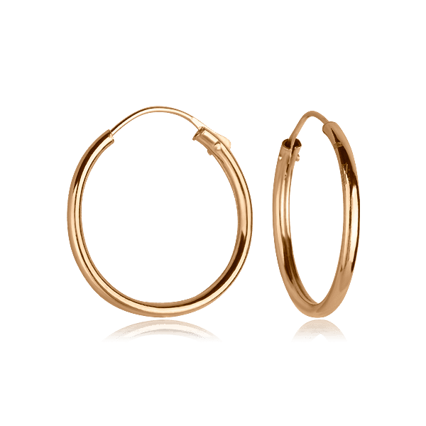 Золотые серьги-кольца 025439 детальное изображение ювелирного изделия Золотые серьги кольца (конго)  Золотые серьги-кольца 025439 детальное изображение ювелирного изделия Золотые серьги кольца (конго)