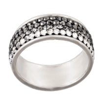 обзорное фото Серебряное кольцо с цирконием б/а  Серебряные кольца
