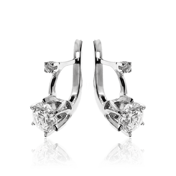 золотые серьги с крупными бриллиантами золотые серьги с крупными бриллиантами