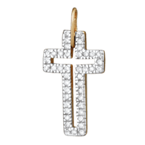 обзорное фото Серебряный крестик П3Ф/071  Серебряные подвески крестики