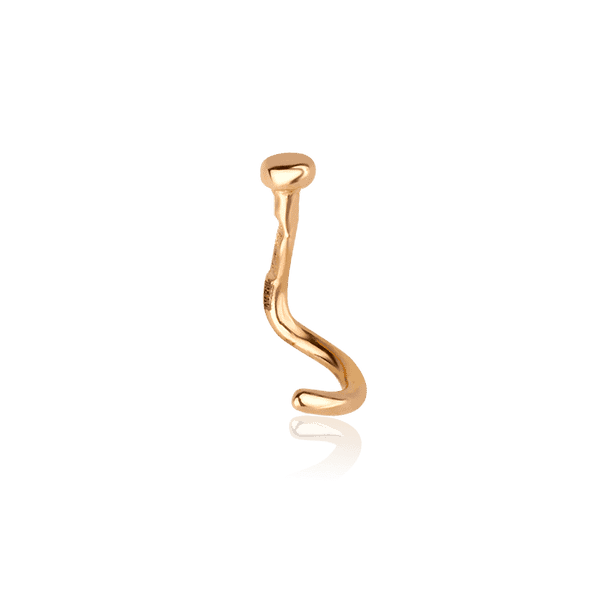 Золотой пирасинг в нос