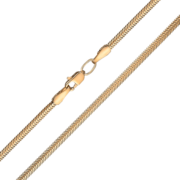 Цепочка Снейк плоский из красного золота 585 пробы 035833 детальное изображение ювелирного изделия Золотые цепочки Тонда (Снейк) Цепочка Снейк плоский из красного золота 585 пробы 035833 детальное изображение ювелирного изделия Золотые цепочки Тонда (Снейк)