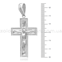 обзорное фото Серебряный крестик 62524  Серебряные подвески крестики