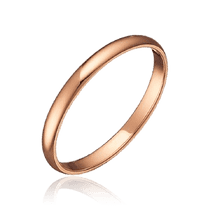 обзорное фото Классическое золотое обручальное кольцо узкое 037121 Золотые кольца обзорное фото Классическое золотое обручальное кольцо узкое 037121  Золотые кольца